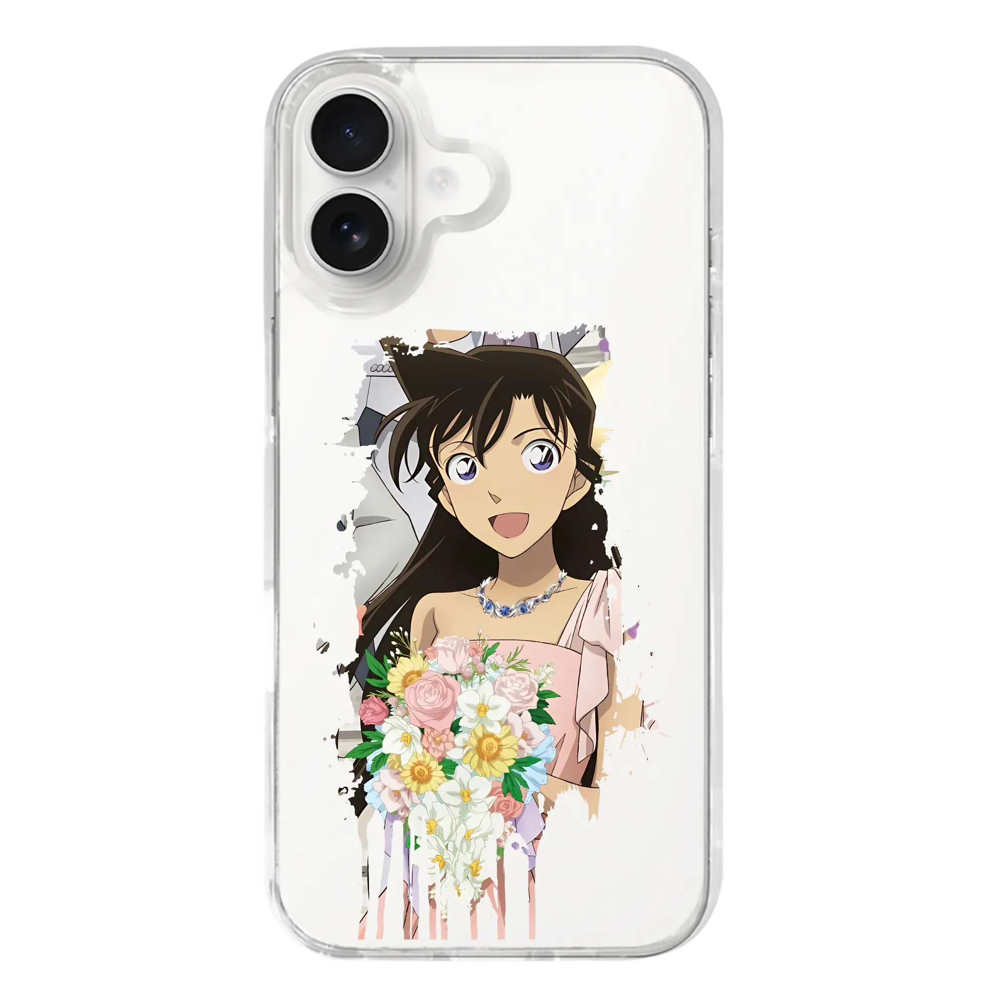 名探偵コナン グッズ 毛利 蘭 - iPhone 17シリーズ 透明スマホケース – 薄型・耐衝撃・精密フィット保護カバー